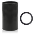 Black Cylinder of Powder Coated Steel