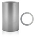 Silver Cylinder of Stainless Steel
