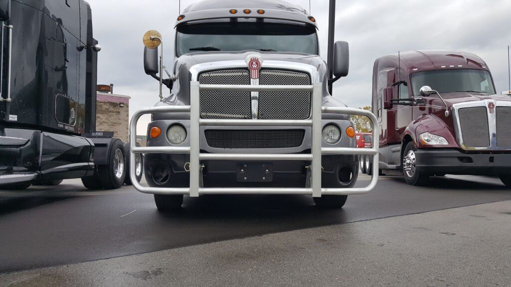 Big Rig in a Parking Lot with RIGGUARD Installed