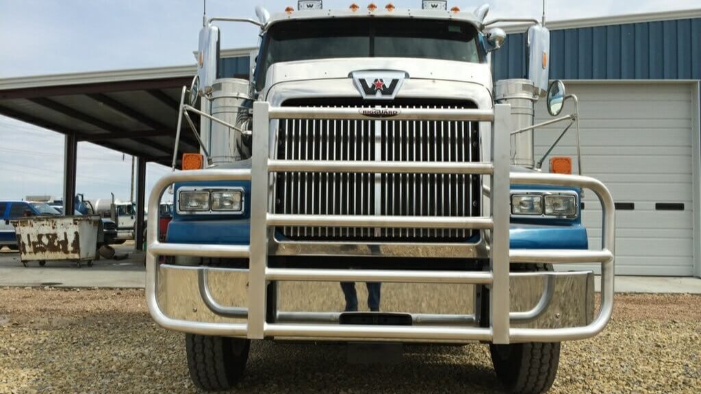 Blue Wester Star Truck in Lot with RIGGUARD